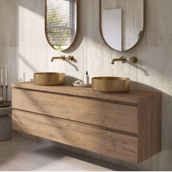 Ben Tendenza badmeubel incl. afdekblad 161x46x53,8cm sherwood