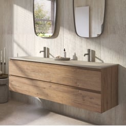 Ben Tendenza badmeubel incl. beton creme wastafel 160,1x45x51,5cm sherwood