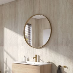 Ben Mimas Spiegel Ø 80x4 cm Mat Goud