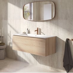 Ben Tendenza badmeubel incl. keramische wastafel mat 102,7x46cm urban oak