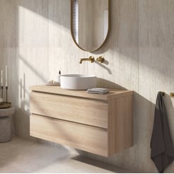 Ben Tendenza badmeubel incl. mineraalmarmeren waskom 101x46x66,8cm urban oak