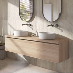 Ben Tendenza badmeubel incl. afdekblad 161x46cm urban oak