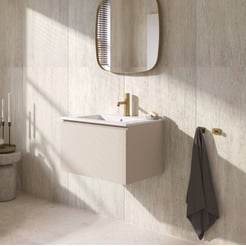Ben Tendenza badmeubel incl. keramische wastafel glans 62,7x46cm zand