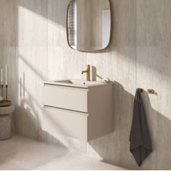Ben Tendenza badmeubel incl. mat beige keramische wastafel 62,7x46x61,5cm zand