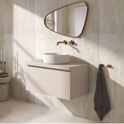 Ben Tendenza badmeubel incl. mineraalmarmeren waskom 81x46cm zand