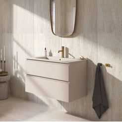 Ben Tendenza badmeubel incl. mat beige keramische wastafel 82,7x46x61,5cm zand
