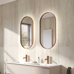 Ben Vita Spiegel 40x4x80 cm Geborsteld Koper