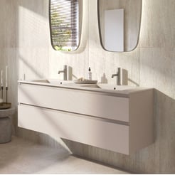 Ben Tendenza badmeubel incl. mat beige keramische wastafel 142,7x46x61,5cm zand