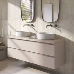 Ben Tendenza badmeubel incl. mineraalmarmeren waskom 141x46x66,8cm zand