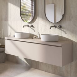 Ben Tendenza badmeubel incl. mineraalmarmeren waskommen 161x46cm zand