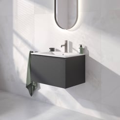 Ben Tendenza badmeubel incl. keramische wastafel glans 62,7x46cm zambia black
