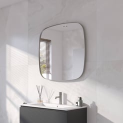 Ben Mirry Spiegel 80x4x80 cm Geborsteld RVS
