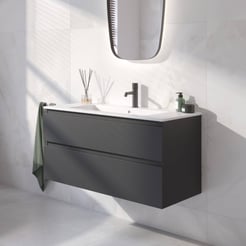 Ben Tendenza badmeubel incl. mat witte keramische wastafel 102,7x46x61,5cm zambia black