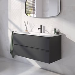 Ben Tendenza badmeubel incl. mat witte keramische wastafel 102,7x46x51,5cm zambia black
