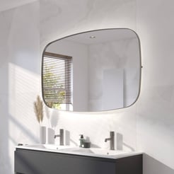Ben Beau Spiegel 120x4x80 cm Geborsteld Metal Black