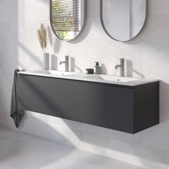 Ben Tendenza badmeubel incl. keramische wastafel mat 142,7x46cm zambia black