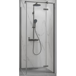 Ben Vivid Draaideur 80x200 cm Geborsteld Zwart