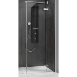 Ben Vivid Draaideur rechts 100x200 cm Geborsteld Nikkel Helder Glas