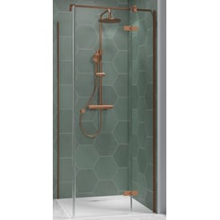 Ben Vivid Draaideur rechts 100x200 cm Geborsteld Koper Helder Glas