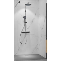 Ben Vivid Inloopdouche 180x200 cm Geborsteld Zwart