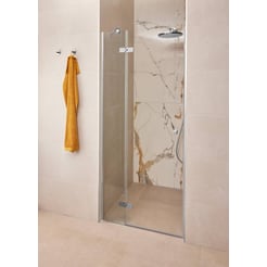 Ben Vivid Nisdraaideur links 90x200 cm Chroom Helder Glas