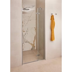 Ben Vivid Nisdraaideur rechts 120x200 cm Geborsteld Nikkel Helder Glas