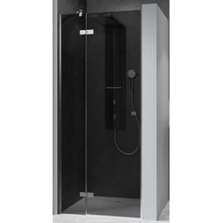 Ben Vivid Nisdraaideur links 100x200 cm Geborsteld Nikkel Grijs Glas