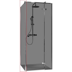 Ben Vivid Zijwand 80x200 cm Chroom