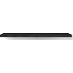 Looox Wooden Base Shelf Deco Wastafelblad 160x41x7 cm Black