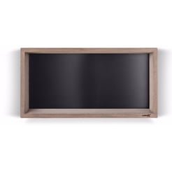 Looox Wooden Collection wand box met achterplaat mat zwart eiken/mat zwart