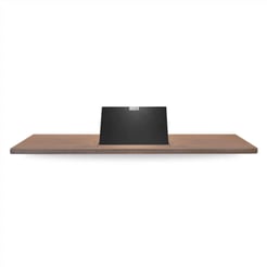 Looox Wooden Collection bath shelf met houder mat zwart eiken/mat zwart