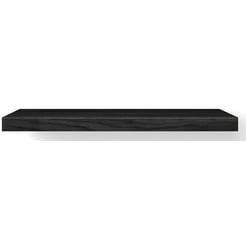 Looox Wooden Base Shelf Solo Wastafelblad 100x46x7 cm Black