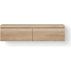 Looox Wood Drawer Box 120 cm 2 lades Old Grey