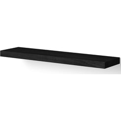Looox Wooden Wall Shelf Free Wandplank 60x15x4 cm Black