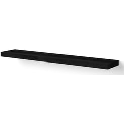 Looox Wooden Wall Shelf Free Planchet 80x15x4 cm Black