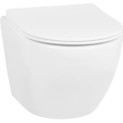 Saniselect Wandcloset 36x48,2 cm Rimless met Zitting Wit