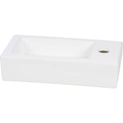 Saniselect Parvus Fontein 1 kraangat Rechts 36x18x9 cm Wit