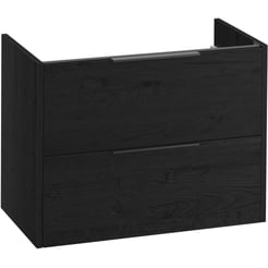 Saniselect Luca Wastafelonderkast 80x45x60 cm Eiken Zwart