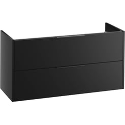 Saniselect Luca Wastafelonderkast 120x45x60 cm Zijdeglans Zwart