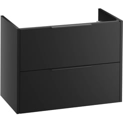 Saniselect Luca Wastafelonderkast 80x39,5x60 cm Zijdeglans Zwart
