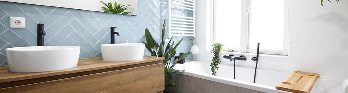 badkamer licht blauwe tegels