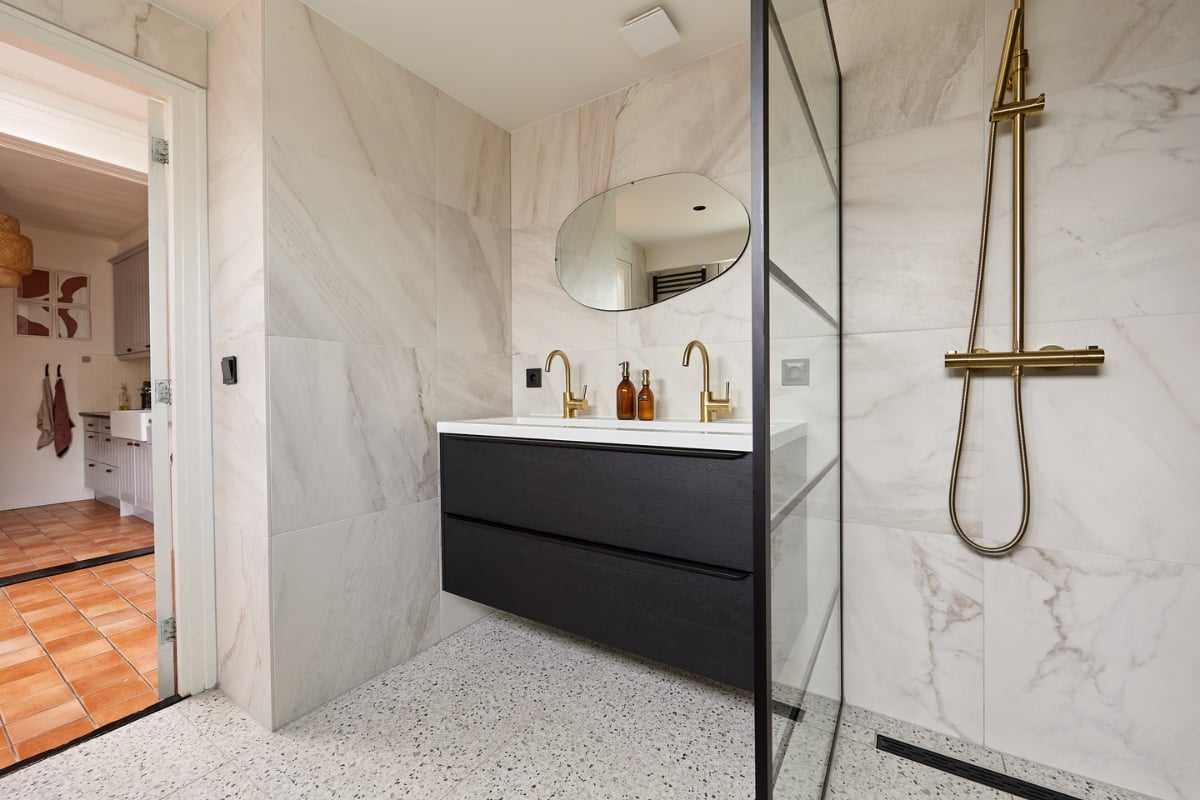 badkamer marmer tegels
