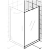 Ben Futura Zijwand 100x200cm Chroom / Helder Glas