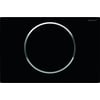 Geberit Sigma 10 bedieningsplaat   kleuren:plaat/ring/knop Zwart-Chroom-Zwart