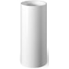 Looox Mineral Pillar Round Wastafelzuil Ø 40x90 cm Gloss White