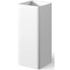 Looox Mineral Pillar Square Wastafelzuil 40x40x90 cm Gloss White