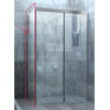 Ben Smooth Zijwand 90x200 cm Chroom Helder Glas