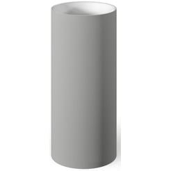 Looox Mineral Pillar Round Wastafelzuil Ø 40x90 cm Matt Light Grey / Gloss White