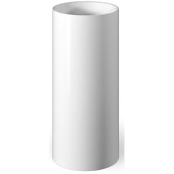 Looox Mineral Pillar Round Wastafelzuil Ø 40x90 cm Gloss White