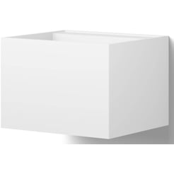 Looox Solid Basin Rectangle Mini Wastafel 47,5x42x35 cm White